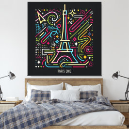 Paris Chic Vibes #5 Canvas Afdruk