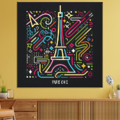 Paris Chic Vibes #5 Canvas Afdruk (Insitu (Woonkamer))