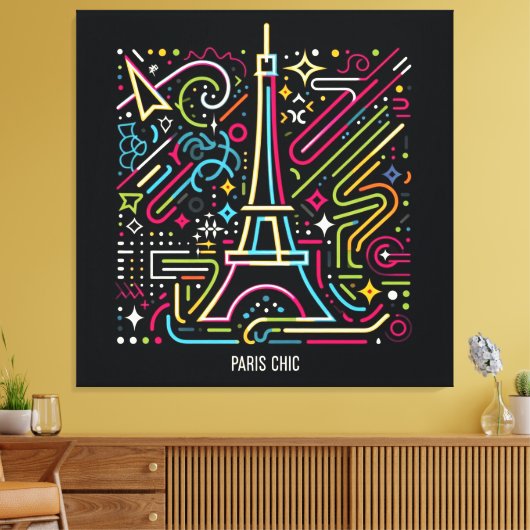 Paris Chic Vibes #5 Canvas Afdruk (Insitu (Woonkamer))