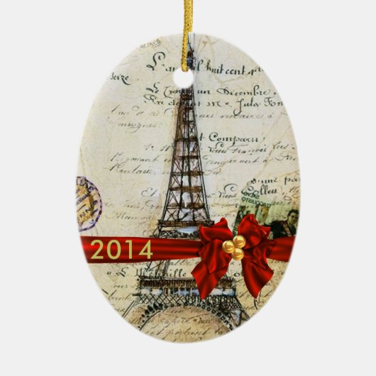 PARIS CHRISTMAS Ornament CUSTOM CHIC 2014 (Voorkant)