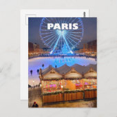 Paris Christmas Wonder Briefkaart (Voorkant / Achterkant)