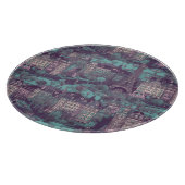 Paris Cityscape in aqua ontwerp Snijplank (Hoek)