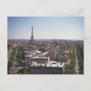 Paris cityscape, Parijs, Frankrijk Briefkaart