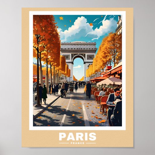 Paris Cityscape - Poster des monuments emblématiqu (Devant)