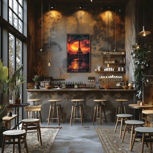 París: Ciudad de Luz, Ciudad de Amor - Atardecer Perfect Poster