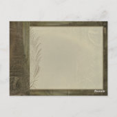 Paris Clock die Gepersonaliseerd Briefkaart bekijk (Achterkant)