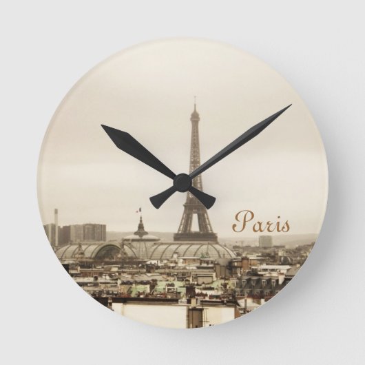 "Paris" Clock Ronde Klok (Voorkant)
