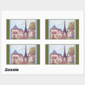 Paris Comme le Pointillisme avec autocollant Tour  (Feuille)