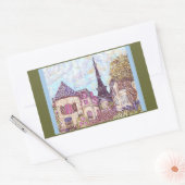 Paris Comme le Pointillisme avec autocollant Tour  (Enveloppe)