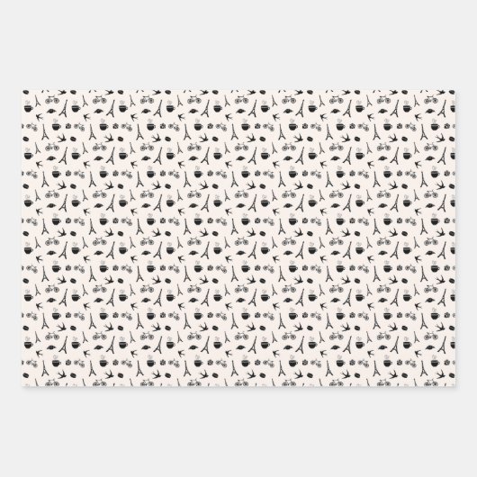 Paris Coordinating Pattern Inpakpapier Vel (Voorkant)