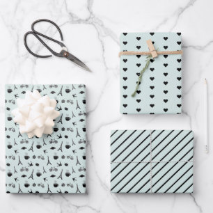 Paris Coordinating Pattern Inpakpapier Vel
