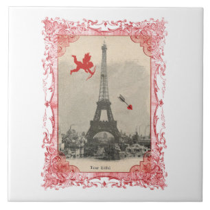 Paris  Cupid Tile Trivet Tegeltje
