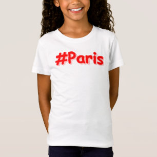 "#Paris" Cute Design. Bestel nu T-shirt