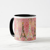 Paris de scintillement dans la tasse rose (Devant gauche)