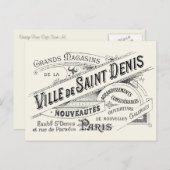  Paris Deptartwinkel Ad Briefkaart (Voorkant / Achterkant)