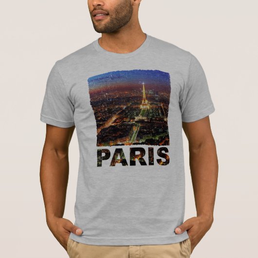 Paris Design Mannen T Shirt (Voorkant)