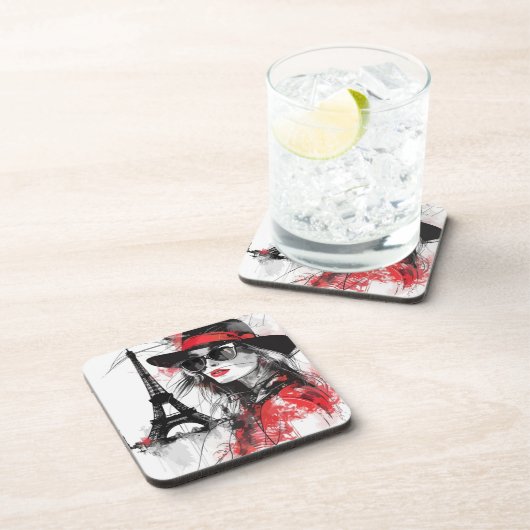 Paris Dessous de verre en plastique (Côté Droit)