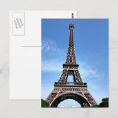 Paris Effel Tower Briefkaart (Voorkant / Achterkant)