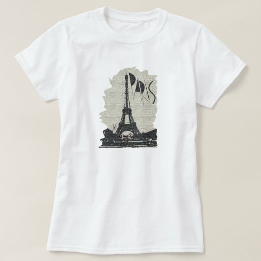 paris eifel tower jnf t-shirt (Design voorkant)