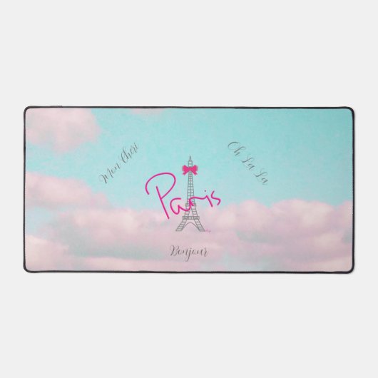 Paris, Eiffel Bonjour French Modern Thlow (Recto)