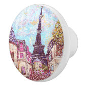 Paris Eiffel inspiré pointillisme bouton paysage (Droite)