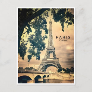 Paris eiffel torenarchitectuur frans Po Briefkaart