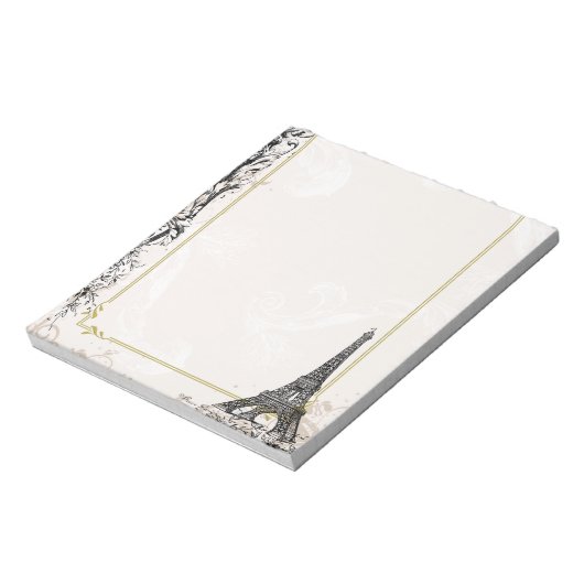 Paris Eiffel Tower and Scroll Notitieblok (Gedraaid)