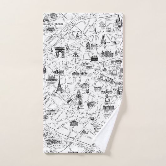 Paris Eiffel Tower Bad Handdoek (Handdoek)