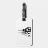 Paris Eiffel Tower Bagagelabel (Achterkant verticaal)