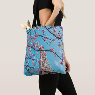 Paris Eiffel Tower Blooms in Springtime-Canvas tas