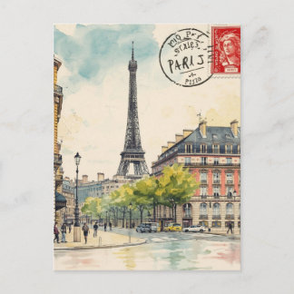 Paris Eiffel Tower Briefkaart