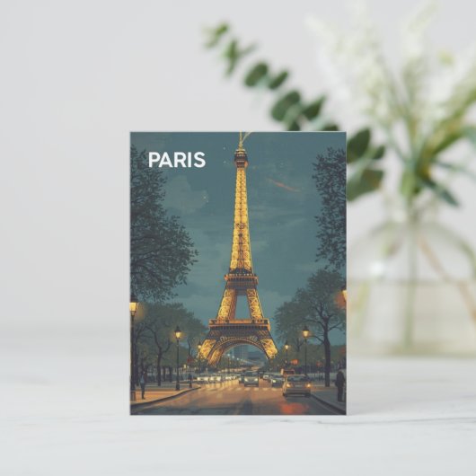 Paris Eiffel Tower Briefkaart (Staand voorkant)