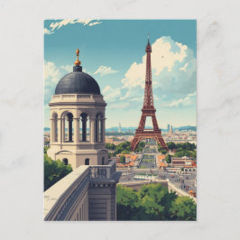 Paris Eiffel Tower Briefkaart