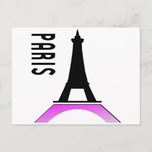 Paris Eiffel Tower Briefkaart (Voorkant)