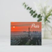Paris Eiffel Tower Briefkaart (Staand voorkant)