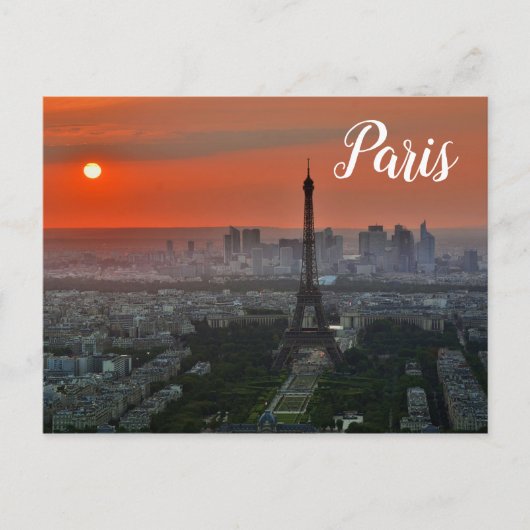 Paris Eiffel Tower Briefkaart (Voorkant)