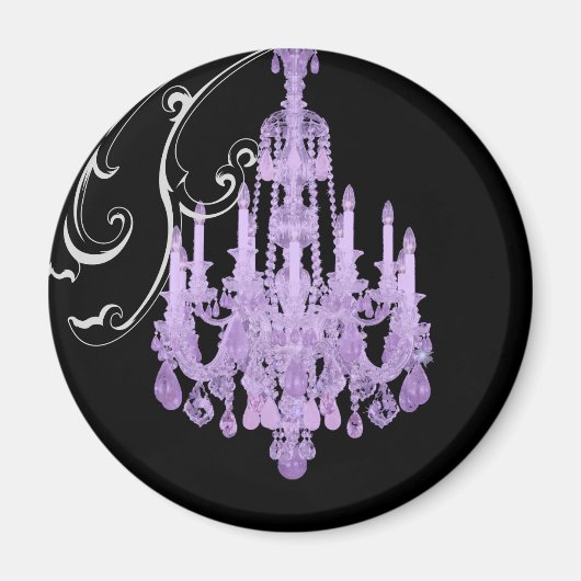 Paris Eiffel Tower Chandelier vintage Magneet (Voorkant)