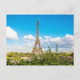 Paris Eiffel Tower Cloud Photo Briefkaart