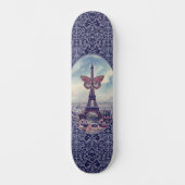 Paris Eiffel Tower Collage Skateboard (Voorkant)
