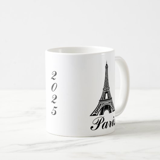 Paris Eiffel Tower Design Mug (Devant droit)