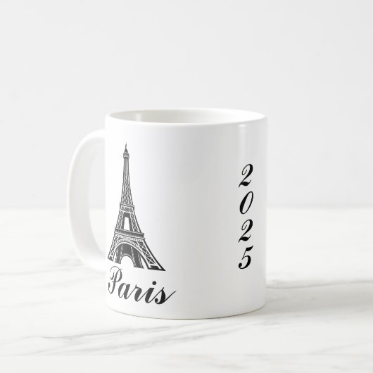 Paris Eiffel Tower Design Mug (Devant gauche)