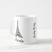 Paris Eiffel Tower Design Mug Koffiemok (Voorkant links)