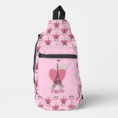 Paris Eiffel Tower Design Sling Bag (Voorkant)