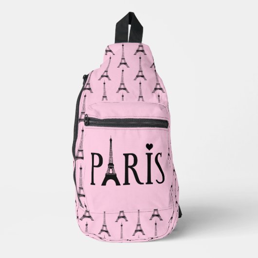 Paris Eiffel Tower Design Sling Bag (Voorkant)