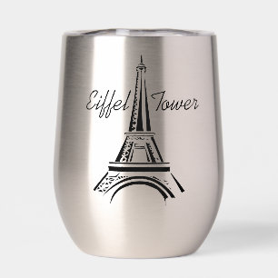 Paris Eiffel Tower Design Thermische Wijn Tumbler