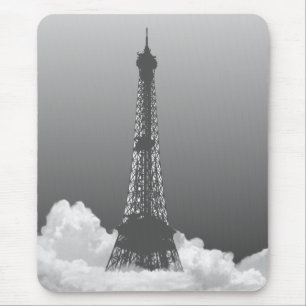 Paris Eiffel Tower Floats in Cloud Mousepad Muismat