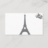Paris Eiffel Tower France Tourist Holiday Trip Visitekaartje (Achterkant)