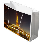 Paris Eiffel Tower Gift Bag Groot Cadeauzakje (Voorkant Gekanteld)