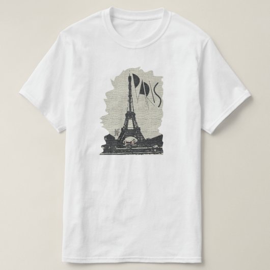 paris eiffel tower jnf t-shirt (Design voorkant)