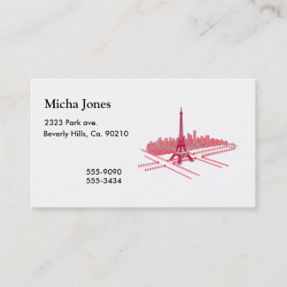 Paris Eiffel Tower Modern Sketch Visitekaartje